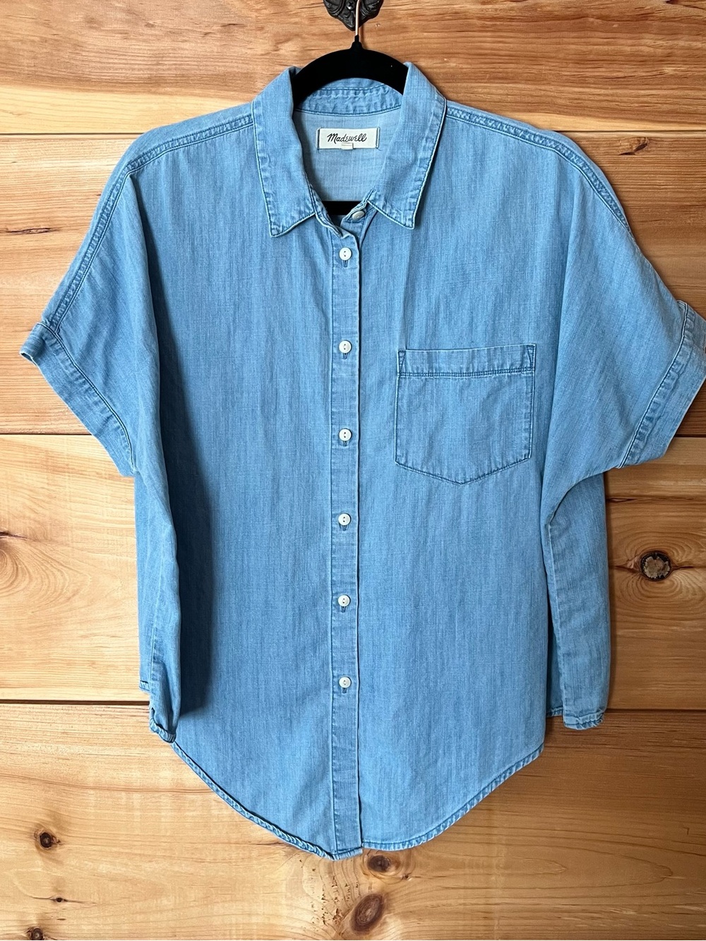 Madewell Light Blue Denim Button-Down Shirt